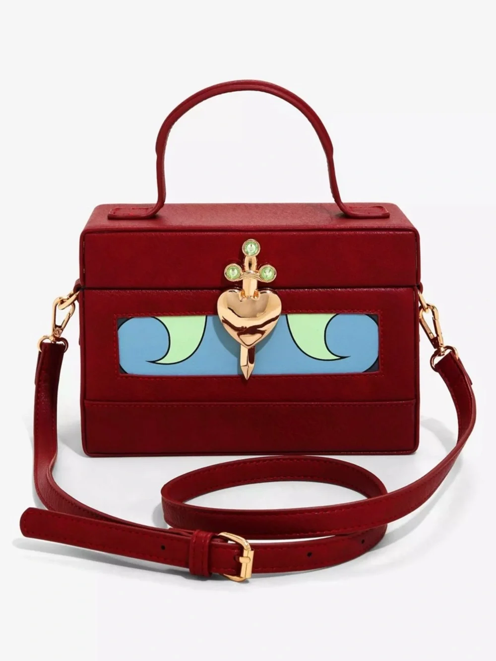 Disney Snow White Evil Queen Heart Box Figural Crossbody Bag BoxLunch Exclusive